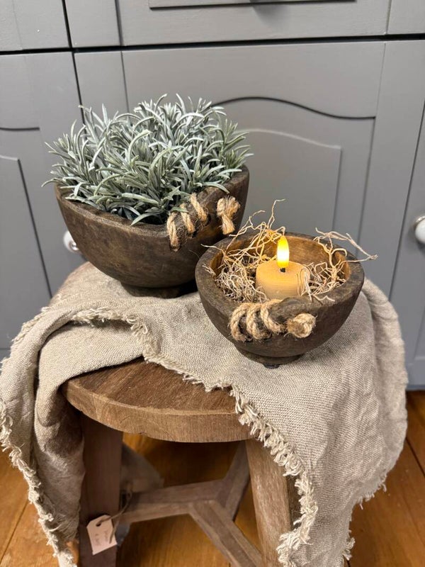BRYNXZ set van 2 tealight cups - Maj Brown
