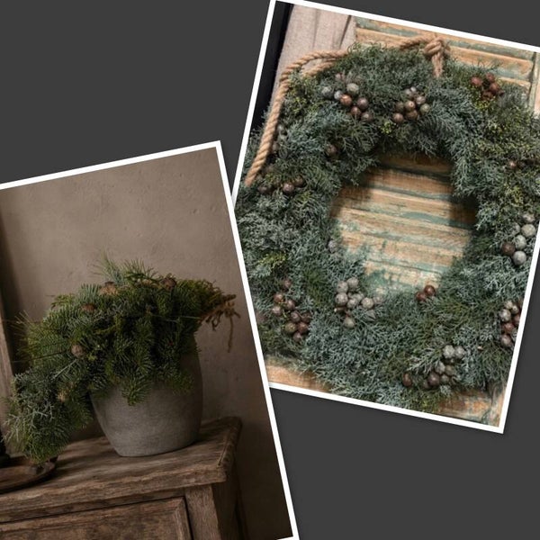 3-12 workshop kerst toef €54,95 of krans €64,95
