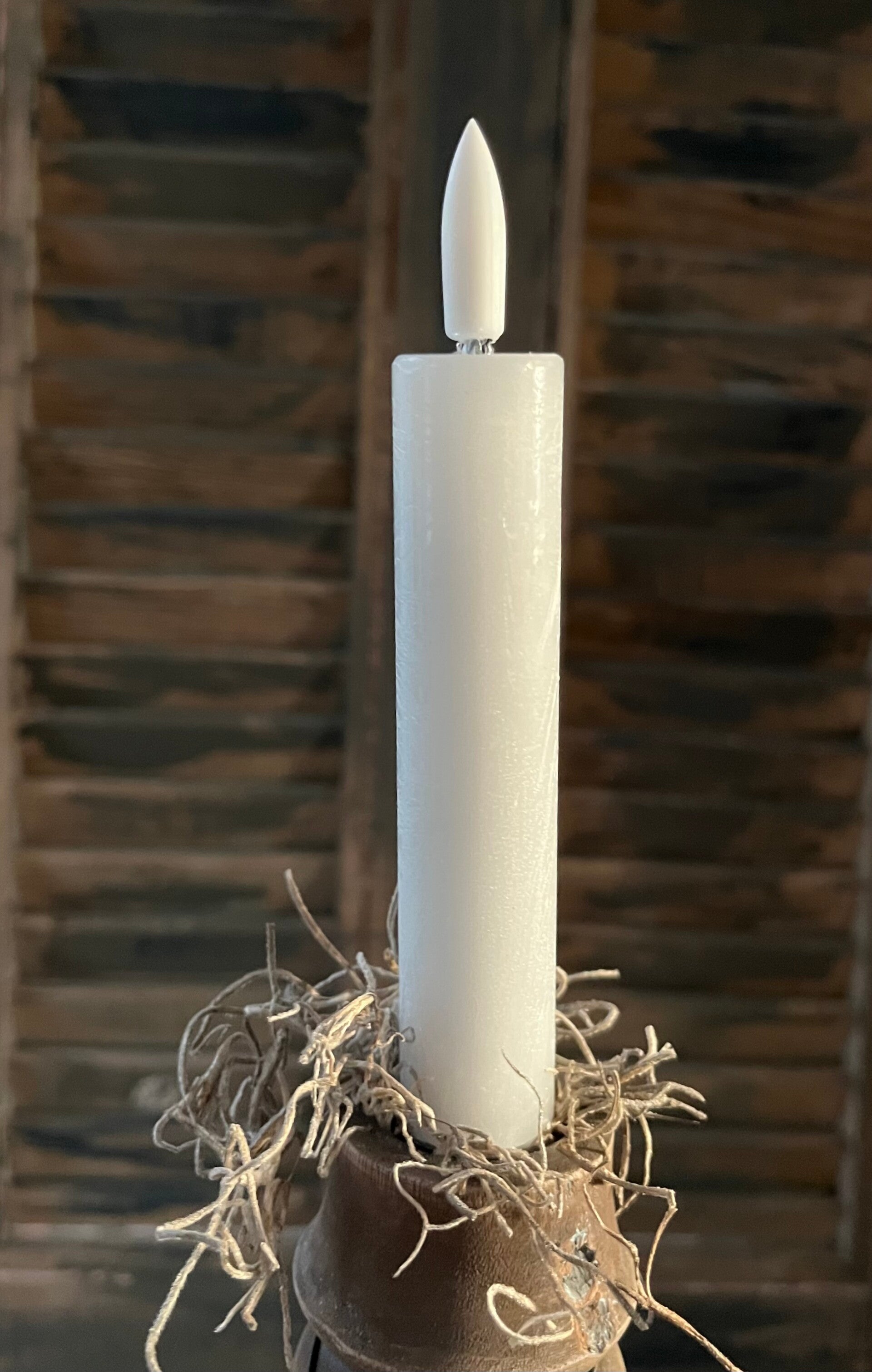 Led diner kaarsen set wit S