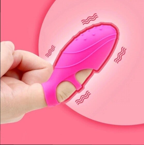 Pink Wearable Finger Vibrator