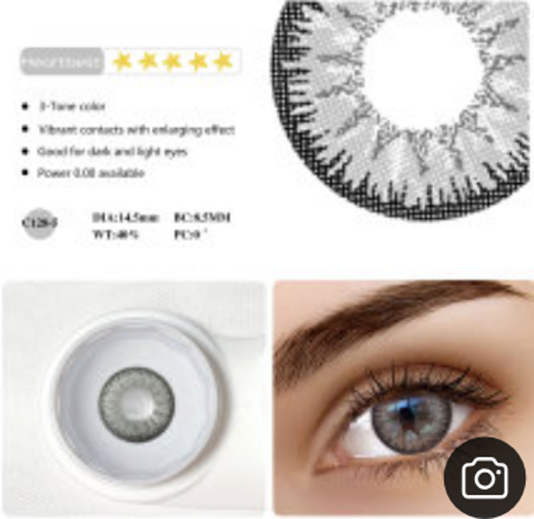 Greatful-Gray Colored Contacts