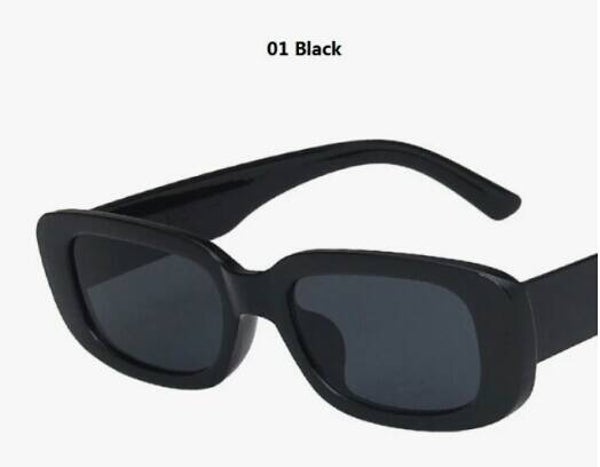 Black Colored Small Rectangular Sunglasses