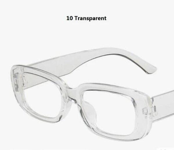 Clear Colored Small Rectangular Sunglasses