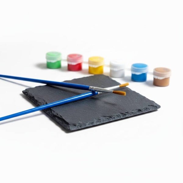 Paint Your own slate coaster acylic paint set craft kit ideal for children and adults. Hours of creativity NEW
