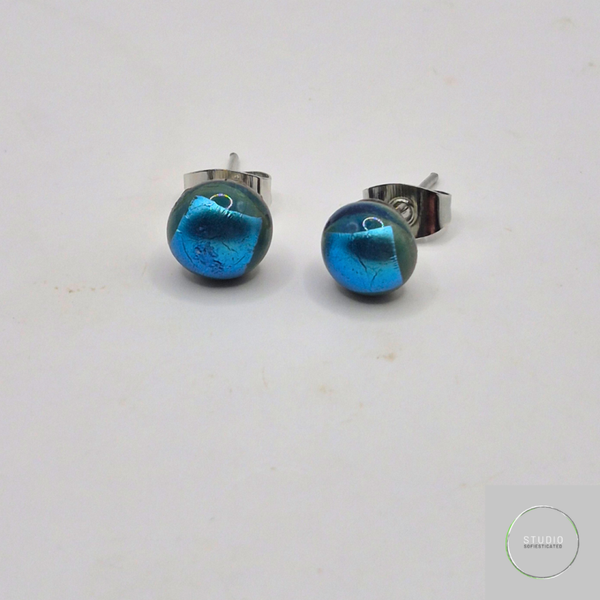 Oorsteker ambachtelijk gesmolten glas #8