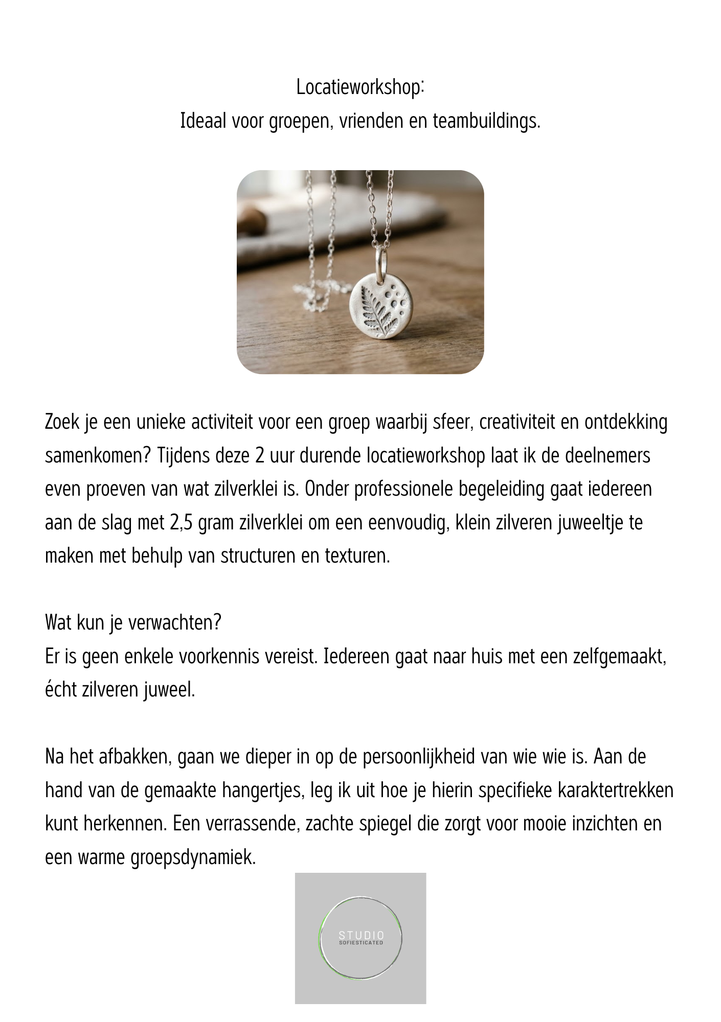 Teambuilding/locatieworkshop