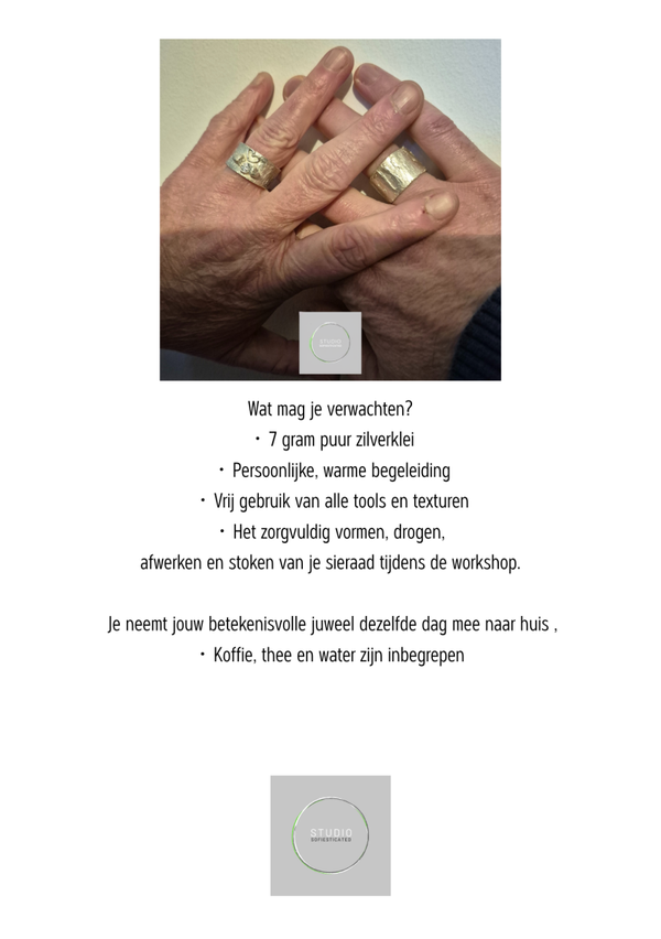 Workshop voor moeder-dochter(s), meter- metekind, koppels, familie, vrienden, collega's