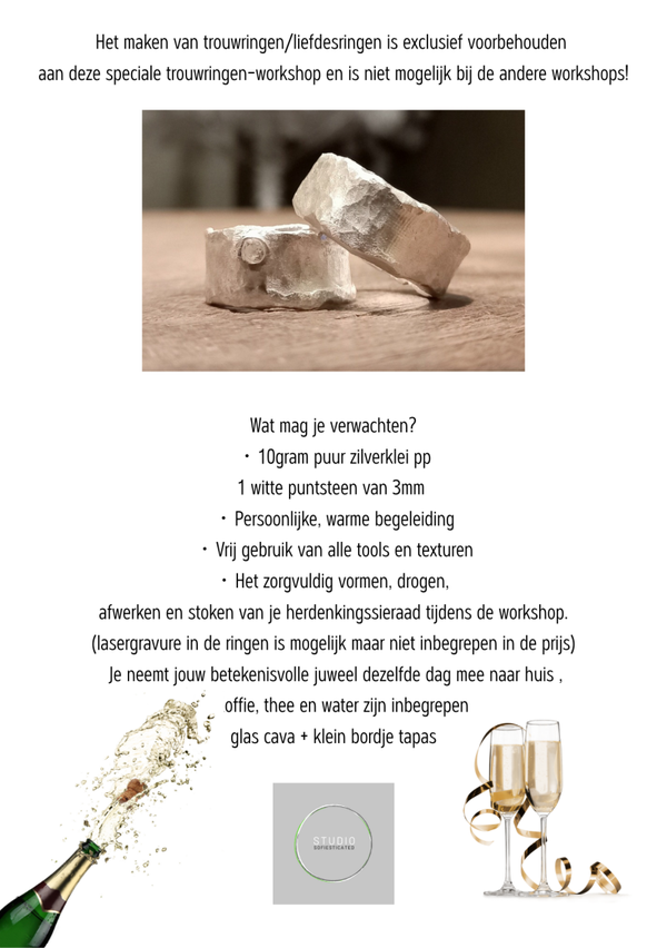 trouwringen/ liefdesringen (duoworkshop)