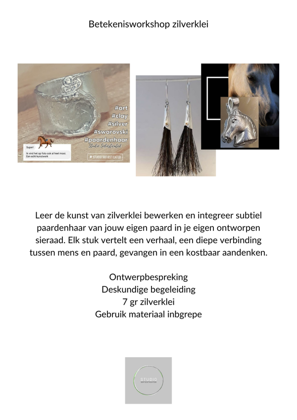 betekenisworkshop zilverklei + paardenhaar
