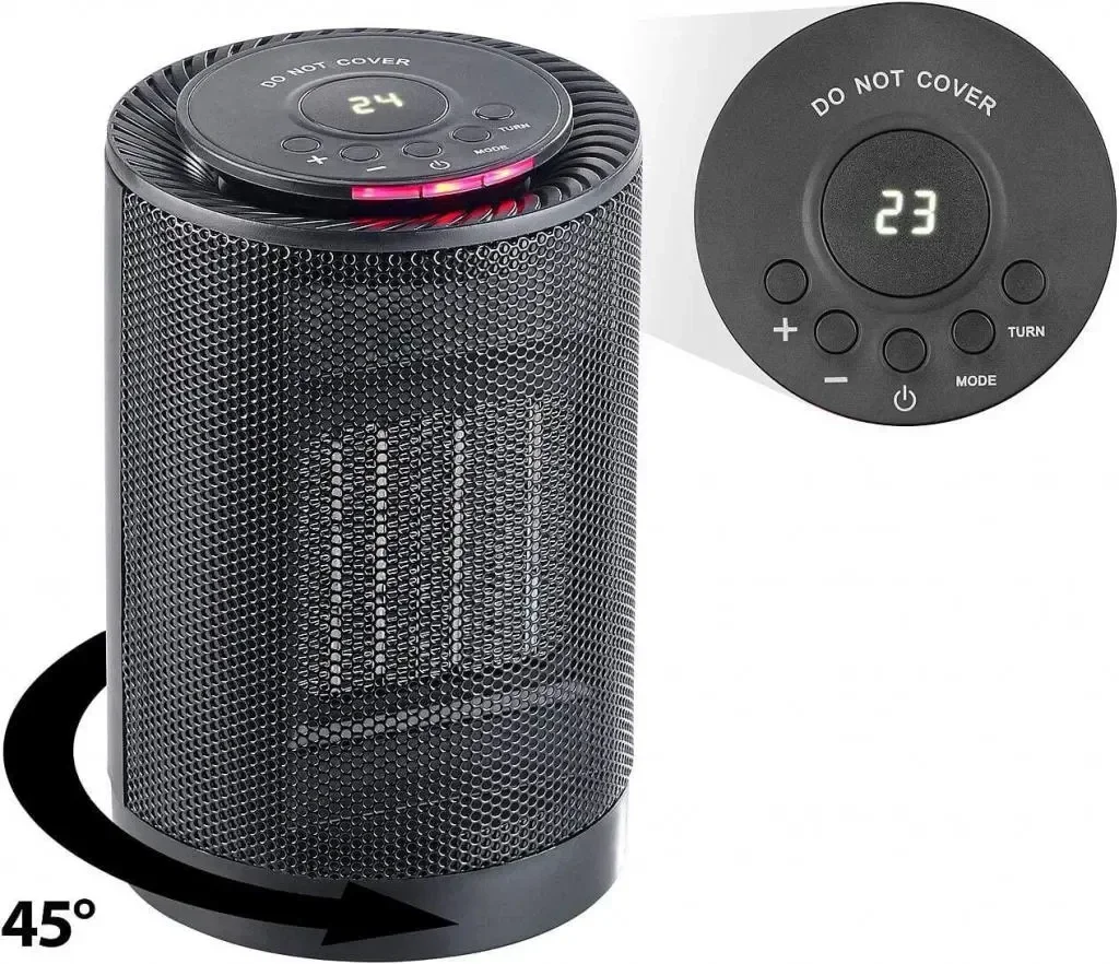 Carlo Milano NX-6095 Keramik-Heizlüfter 1200 W – Thermostat, Timer & Oszillation