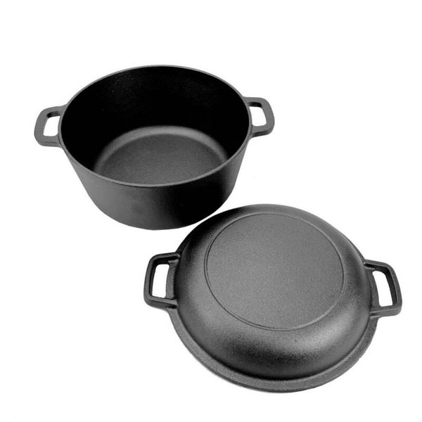 Gusseisentopf aus Gusseisen mit Deckel Ø 26 cm – 4,5 l