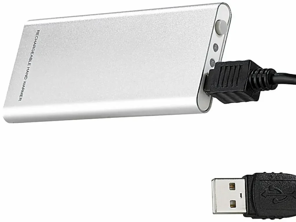 infactory USB-Handwärmer mit Akku – Taschenwärmer bis 4 Stunden