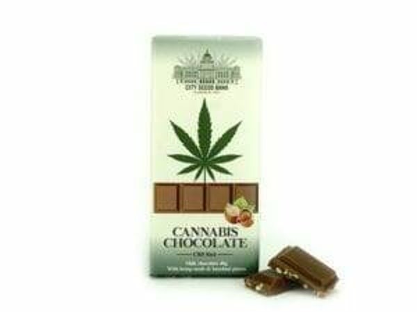 Cannabis Milk Chocolate with Hazelnuts 40g 24 pcs
