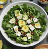 Ensalada verde con queso fresco
