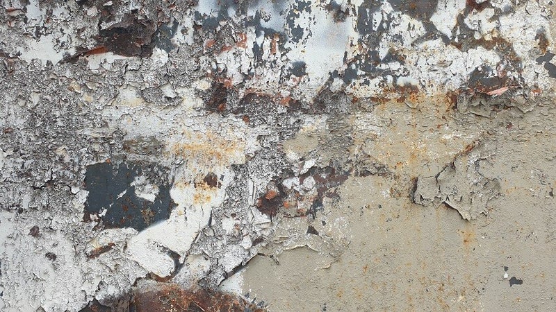Rust Peeled Paint Metal