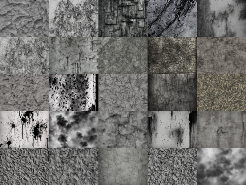 100 B&W Textures Pack