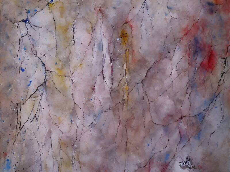 Indian Chinese Ink Abstract  Paint Texture