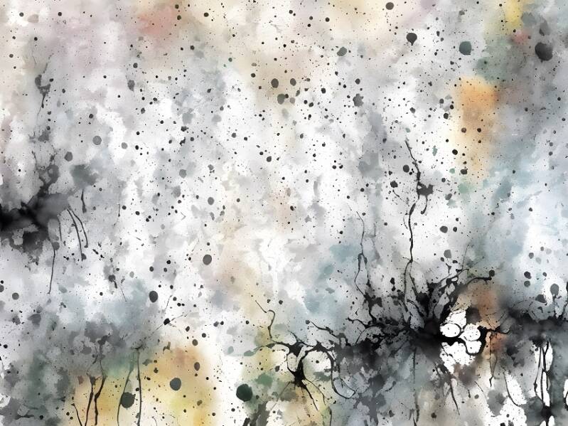 Indian Chinese Ink Abstract  Paint Texture