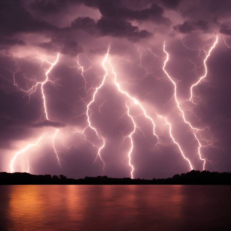 Lightning Dark Night