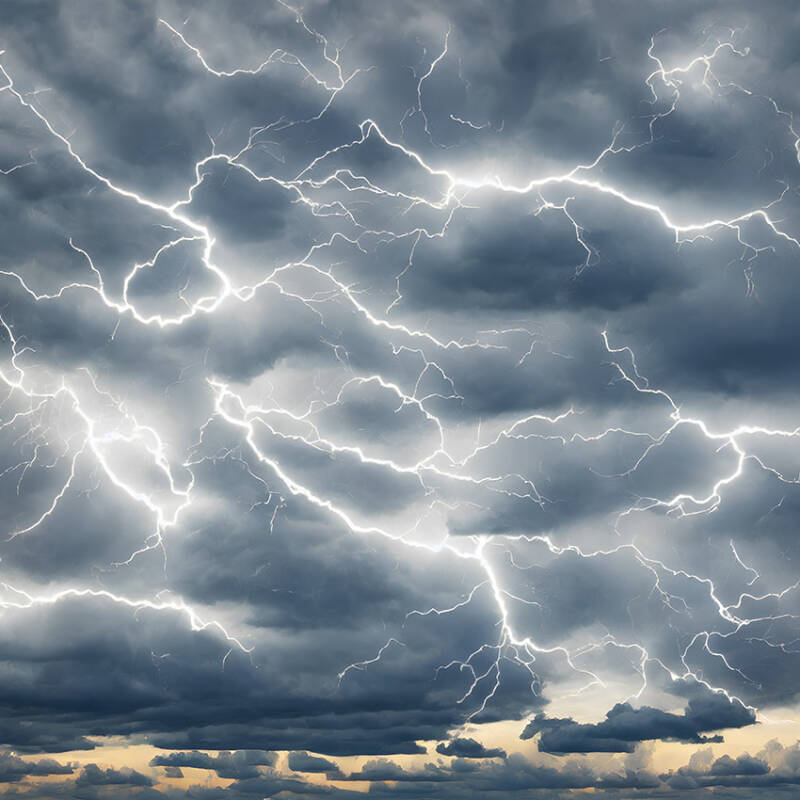 Lightning Strike Sky