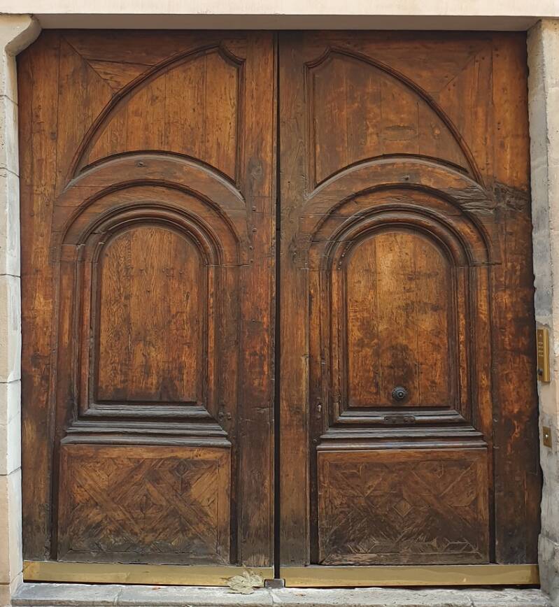 Old Medieval Wood Door