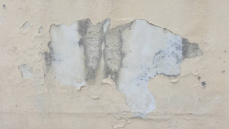 Peeling Paint Plaster Concrete Wall