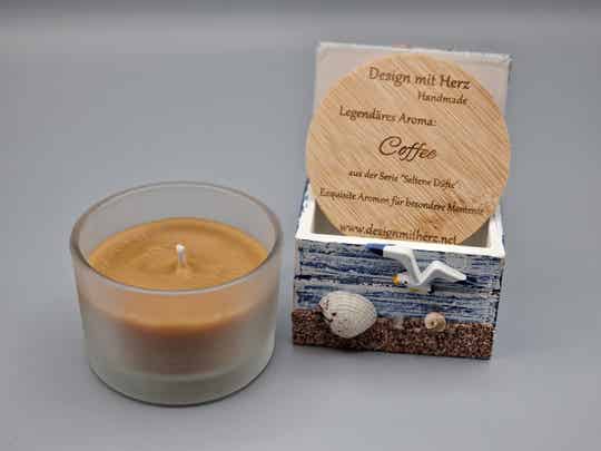 Coffee-Rapswachskerze aus der Serie "Seltene Düfte"