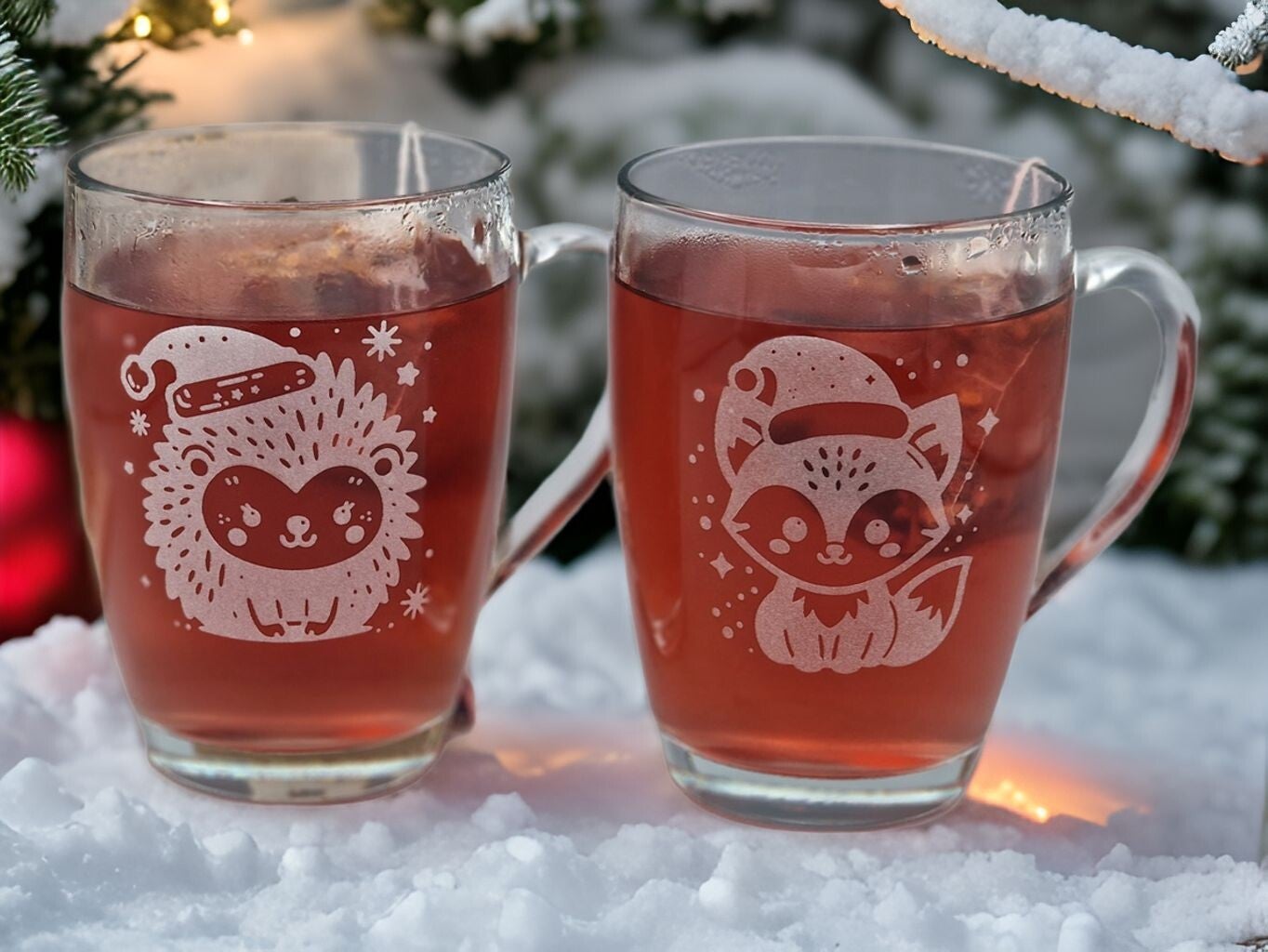 „Weihnachtliches Teeglas-Set"