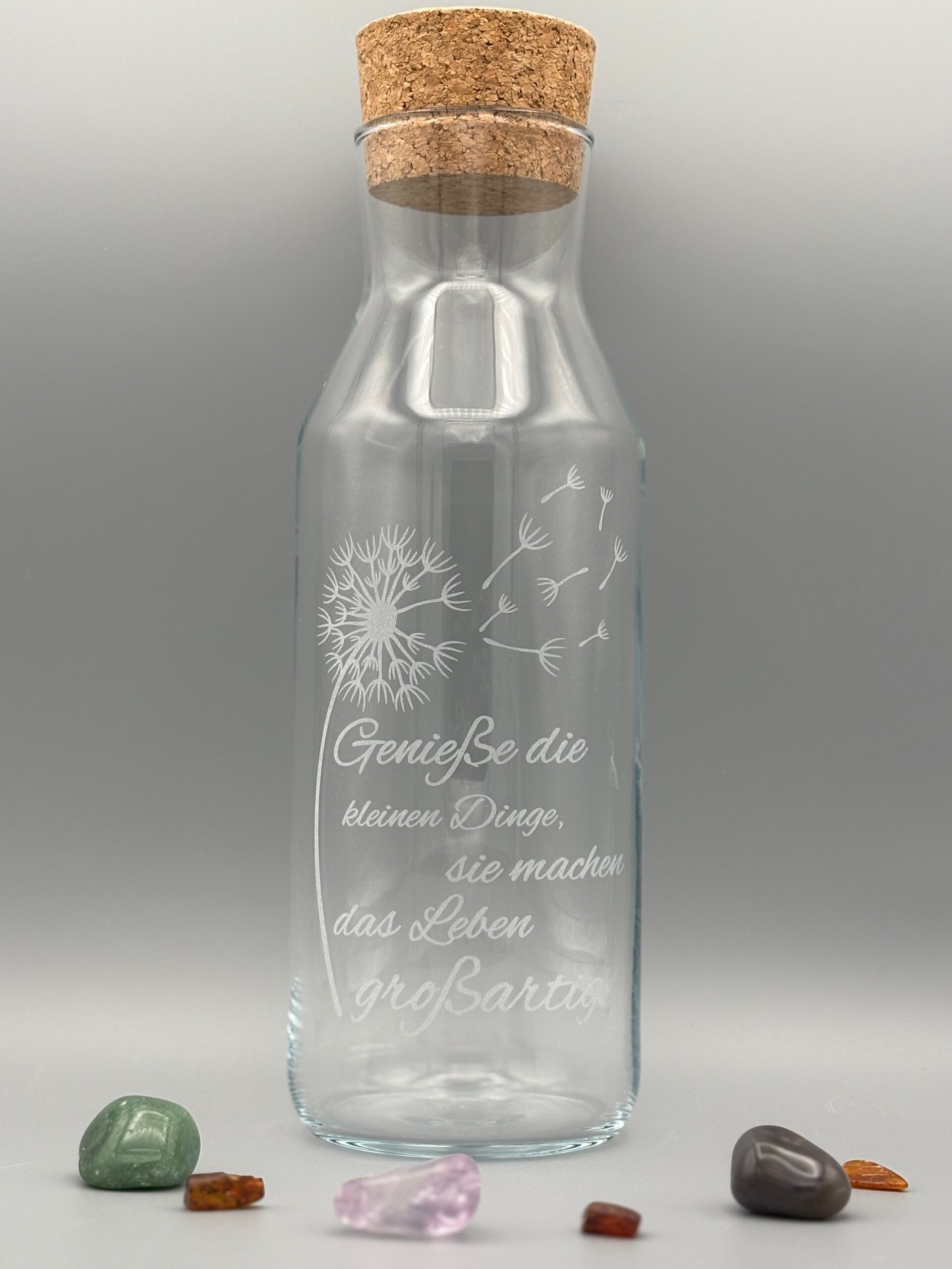 Glaskaraffe „Pusteblume“ – Für die kleinen, großen Momente