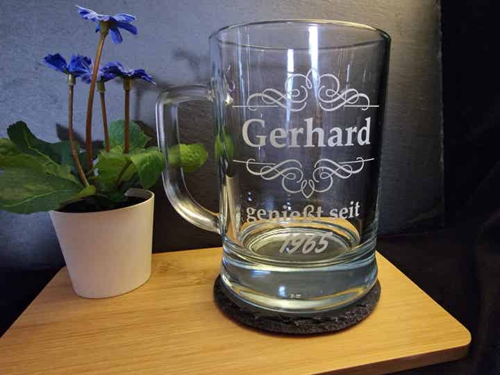 Bierkrug "Genießt seit"