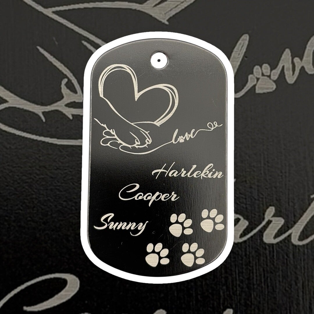 Für immer verbunden – Personalisierter Schlüsselanhänger mit Hundenamen