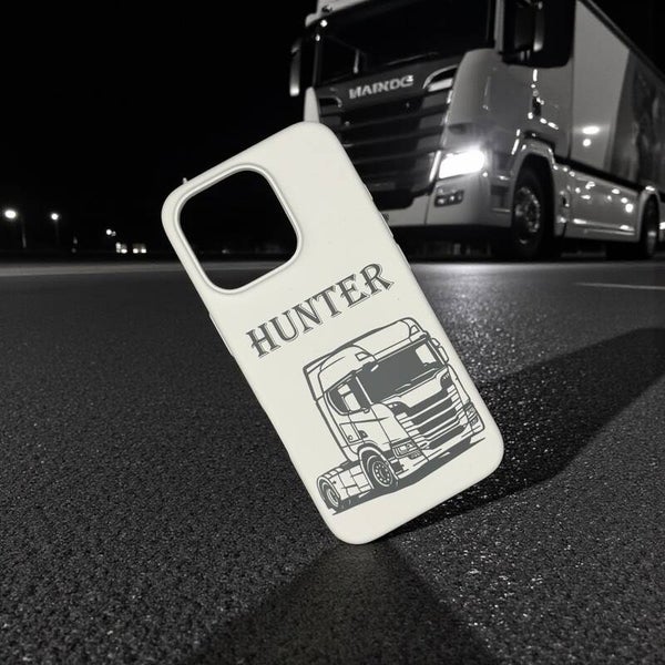 Personalisierte iPhone Handyhülle mit LKW Motiv & Wunschname