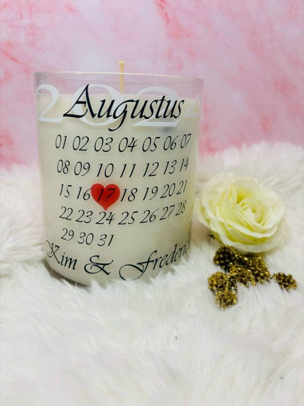 Grote kaars - Perfect voor huwelijk, verjaardag & speciale momenten