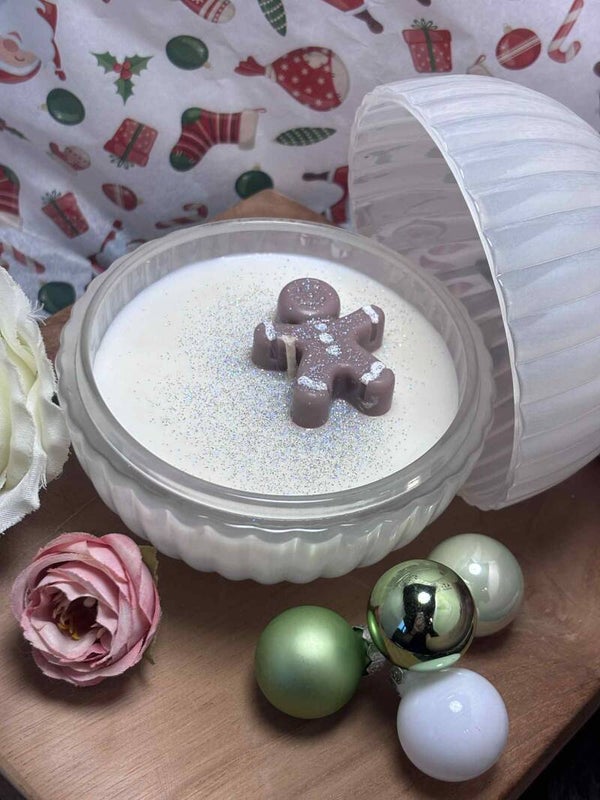 Geurkaars - Kerstbal White L