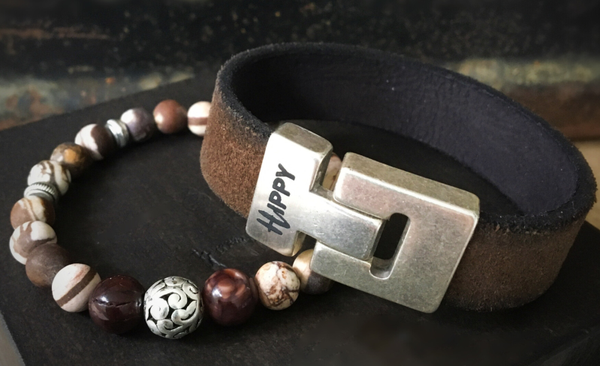 Armbandenset Zebra Brown