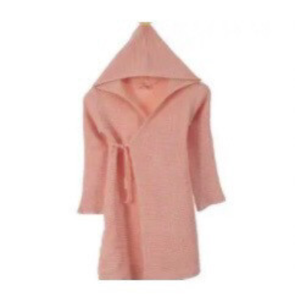 Kinderbadjas Christy Soft Pink- Uitverkocht
