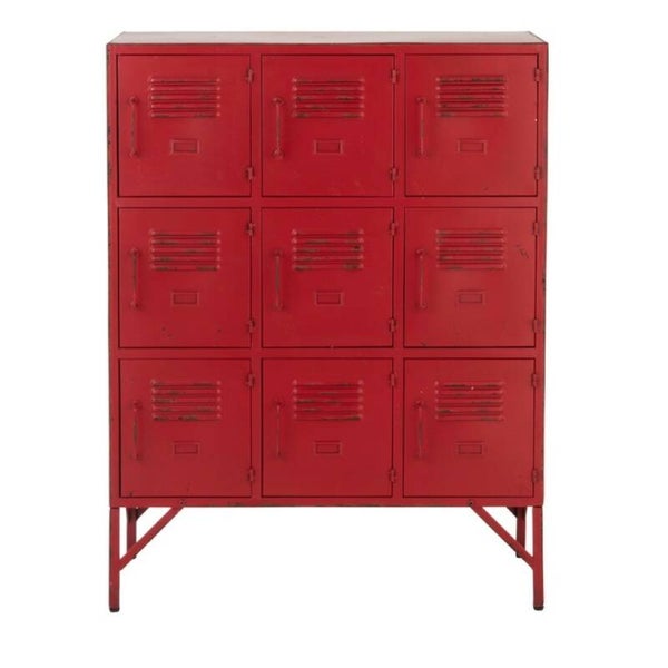 Kast metaal rood