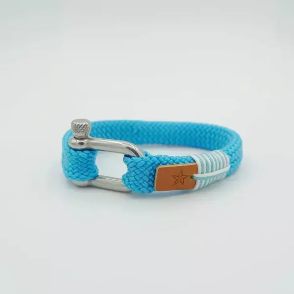 P&G Eigentijdse armband gevlochten koord Number Nine 21 cm