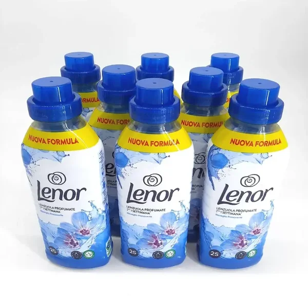 Pack de 8 Lenor Adoucissant Concentré Éveil du Printemps 0,525 L, 200 Lavages (Total 4,20 L)