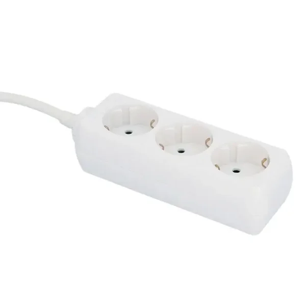 Unitec 775758 Multiprise de table 3 prises avec câble de 1,4 m 3680 W blanc