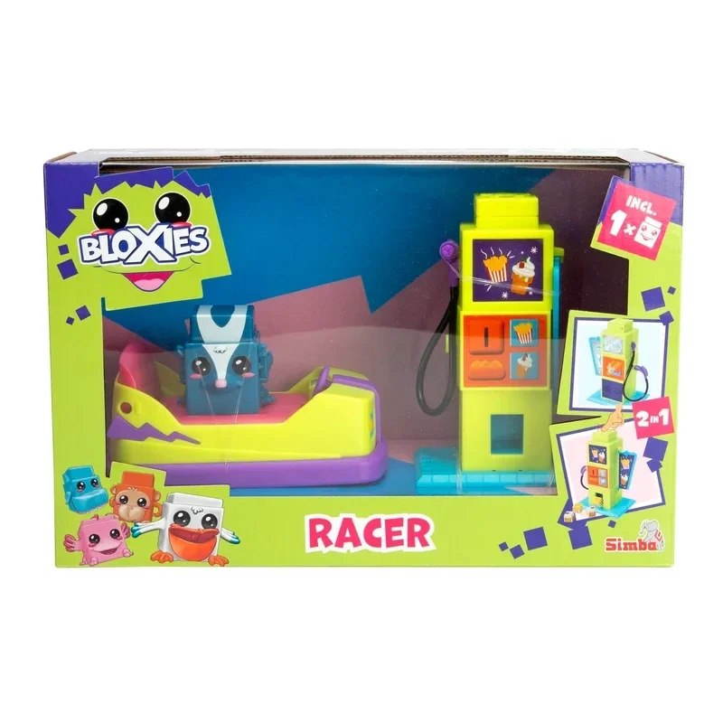 Simba Bloxies 105952629 Coffret Véhicule avec Station de Recharge et Figurine de Mouffette