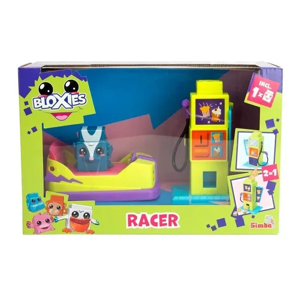Simba Bloxies 105952629 Coffret Véhicule avec Station de Recharge et Figurine de Mouffette