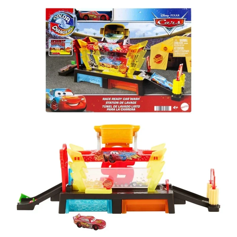 Mattel Disney Pixar Cars Tunnel de lavage changement de couleur et véhicule Flash McQueen JBM70 19,99 € TVA incluse