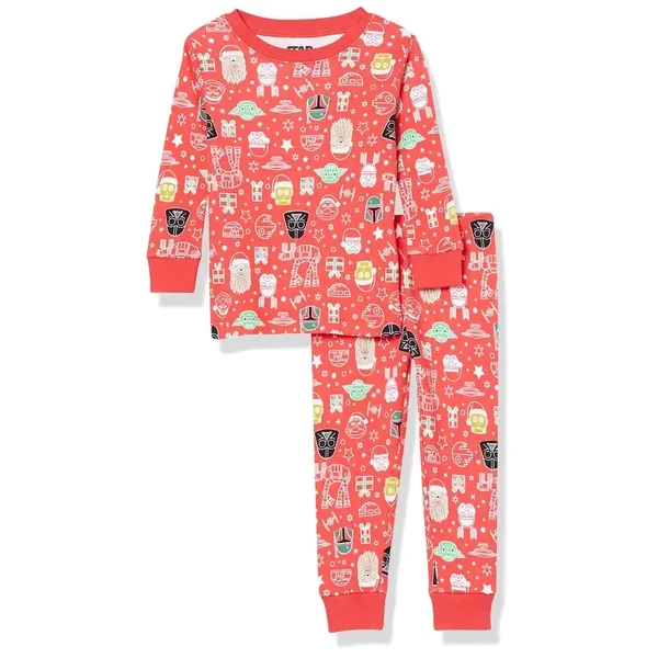 Taille : 2 ans - Amazon Essentials Disney Star Wars Ensemble de pyjama ajusté en coton Star Wars Holiday