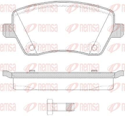 REMSA 0987.22 Plaquettes de frein appropriées pour MERCEDES-BENZ CITAN Essieu avant