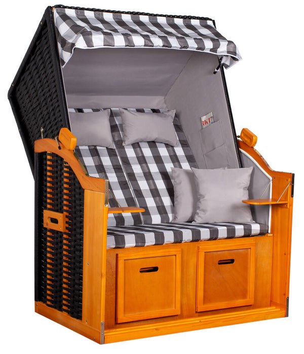 Strandkorb "Ostsee" kariert