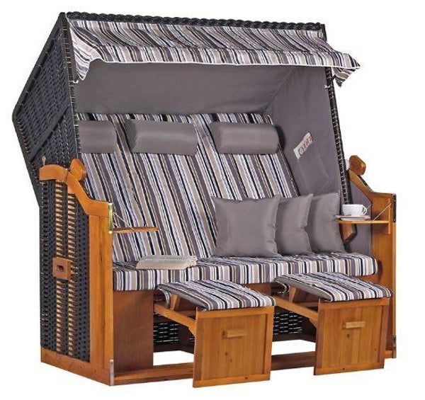 Strandkorb "Ostsee" XXL gestreift