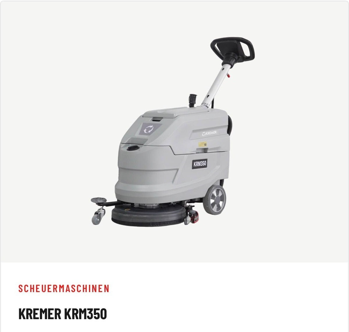 Kremer KRM350 – Scheuersaugmaschine (Handgeführt)