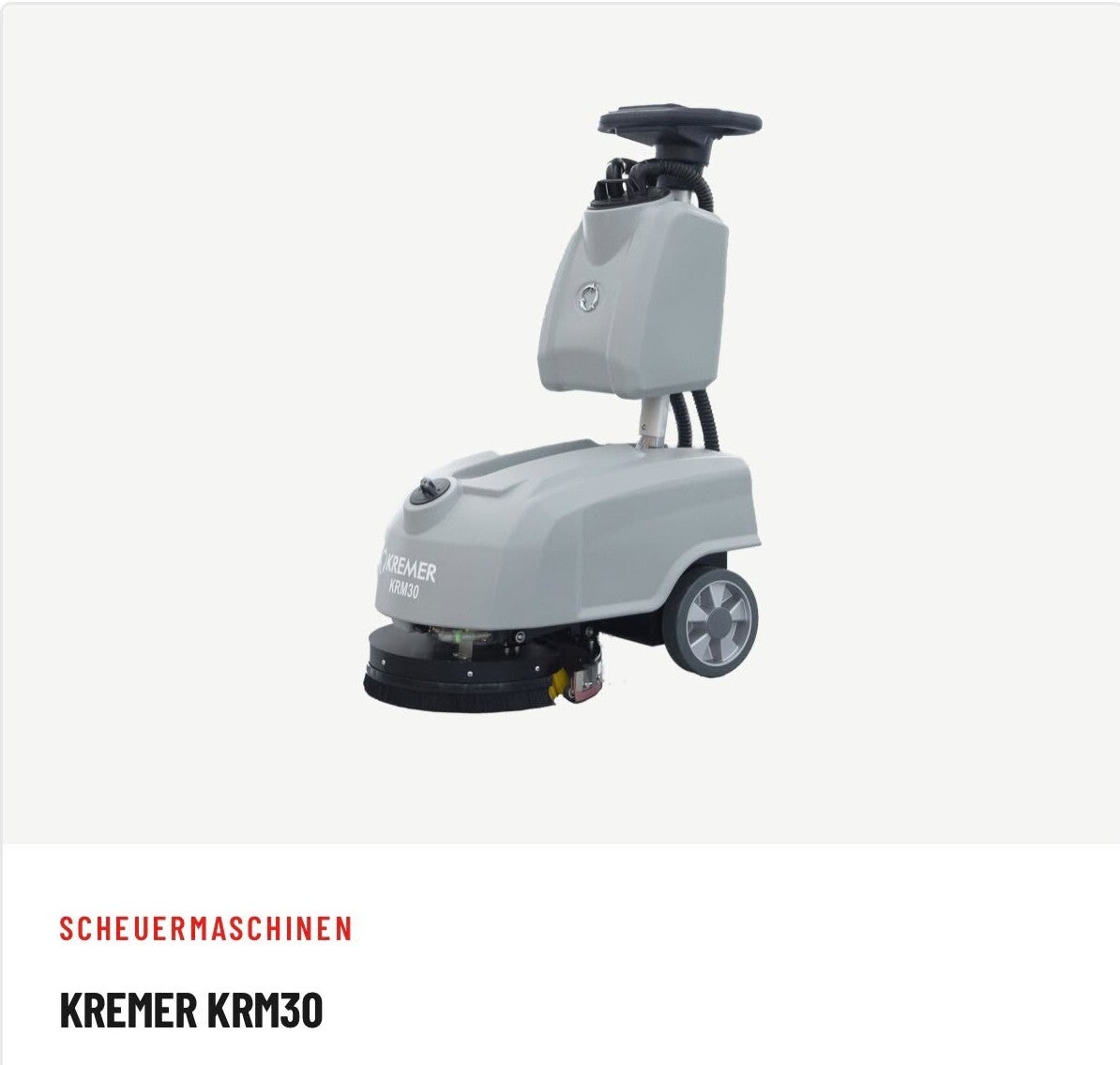 Kremer KRM30 – Scheuersaugmaschine (Handgeführt)