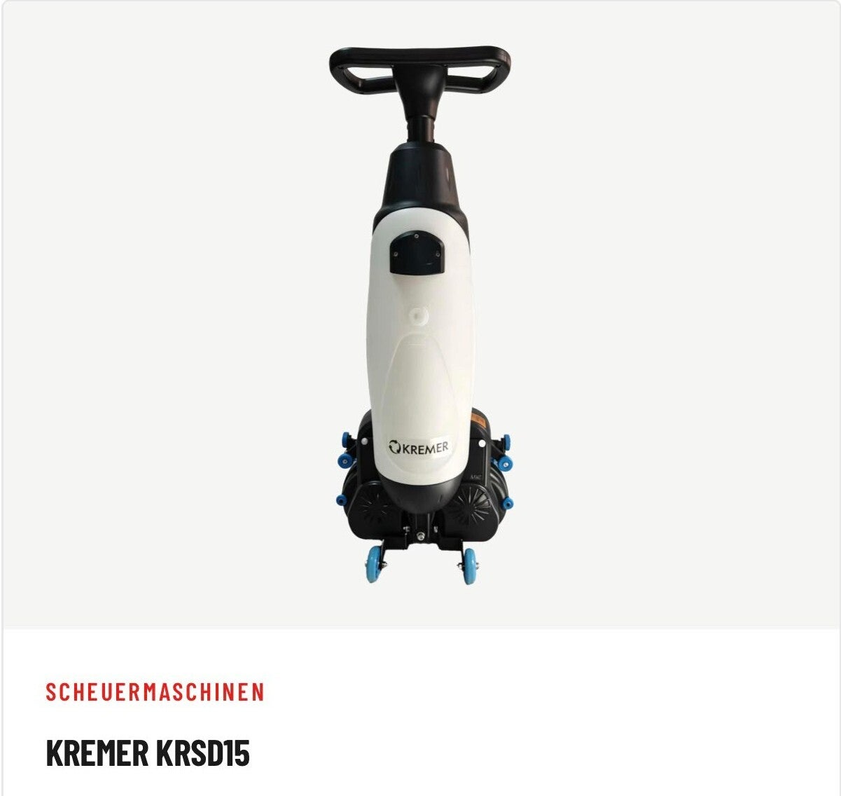 Kremer KRSD15 – Kompakte Scheuersaugmaschine